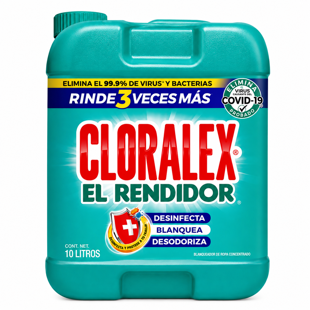 BLANQUEADOR CLORALEX EL RENDIDOR DE 10 LT CLORALEX