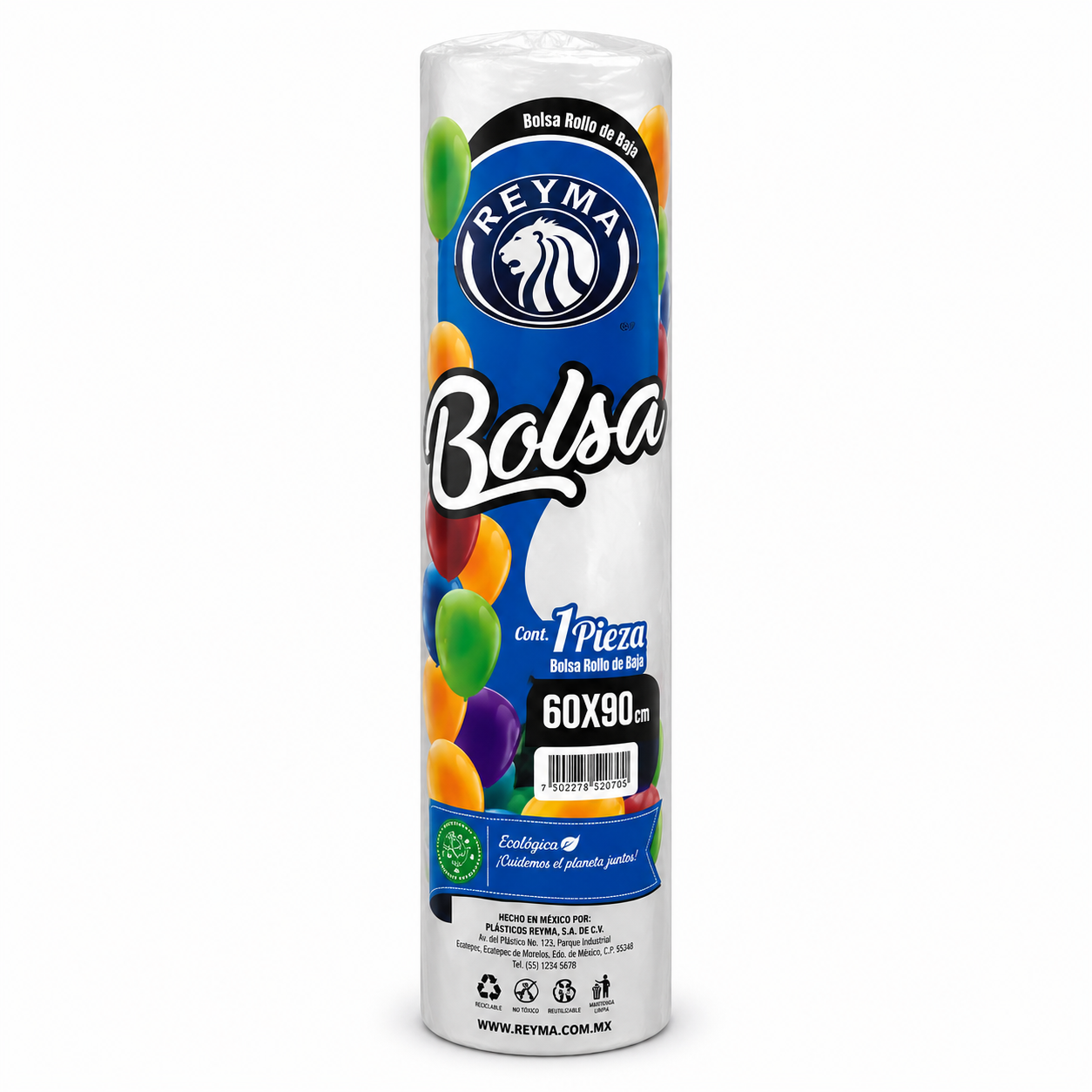 BOLSA EN ROLLO DE BAJO REYMA 60X90 CM POR KG REYMA