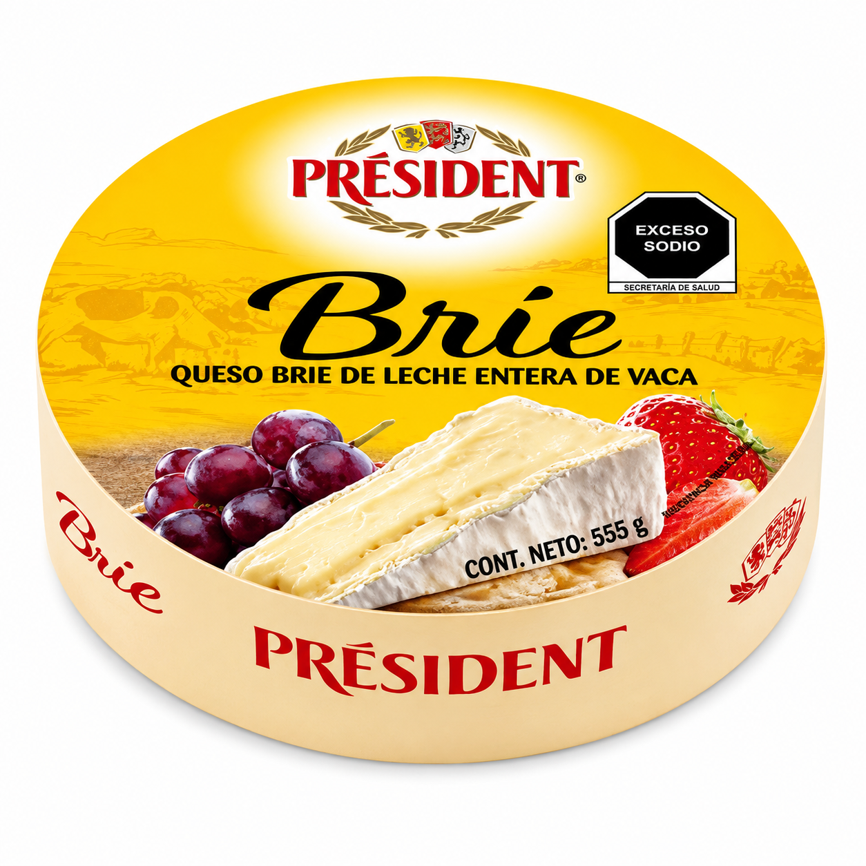 QUESO BRIE PRÉSIDENT DE 555 GR PRÉSIDENT