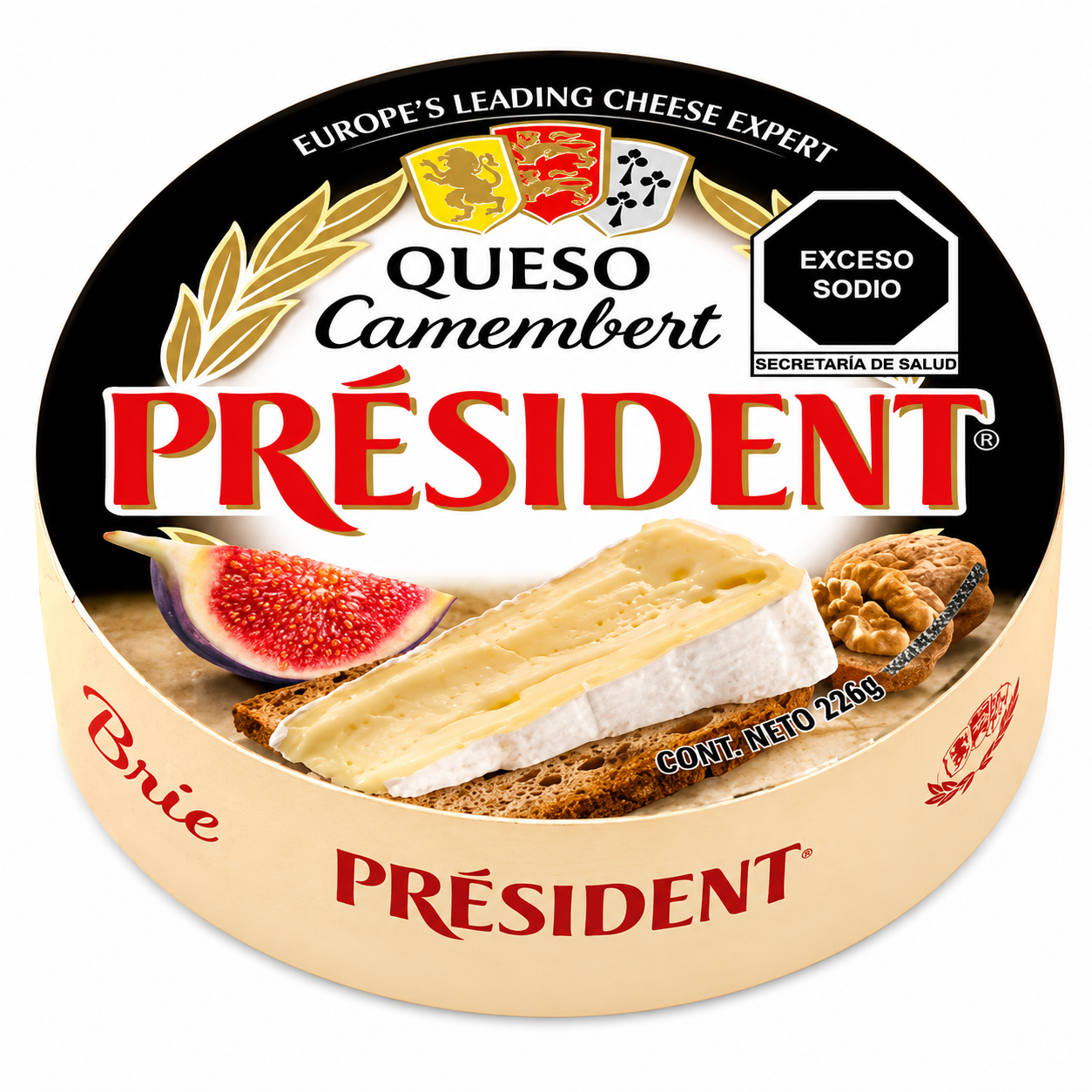 QUESO CAMEMBERT PRÉSIDENT DE 226 GR PRÉSIDENT