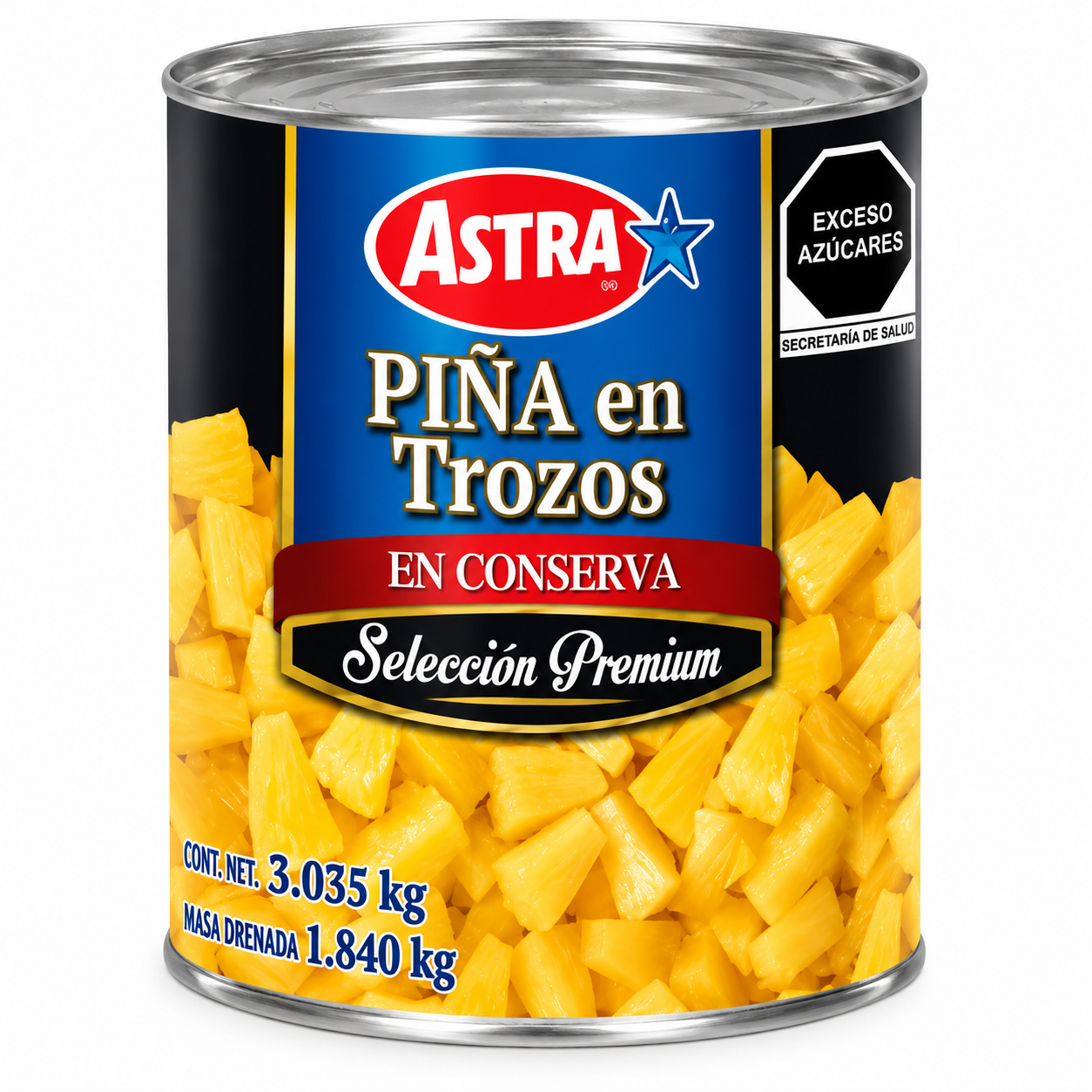PIÑA EN TROZOS ASTRA 3.035 KG ASTRA