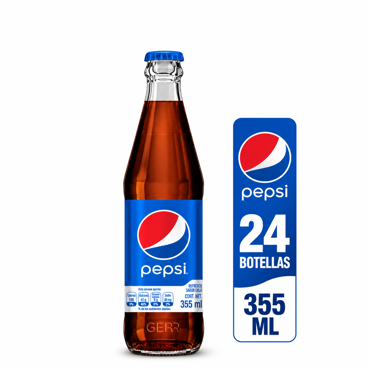 PEPSI ORIGINAL VIDRIO 24 - 355 ML PEPSI