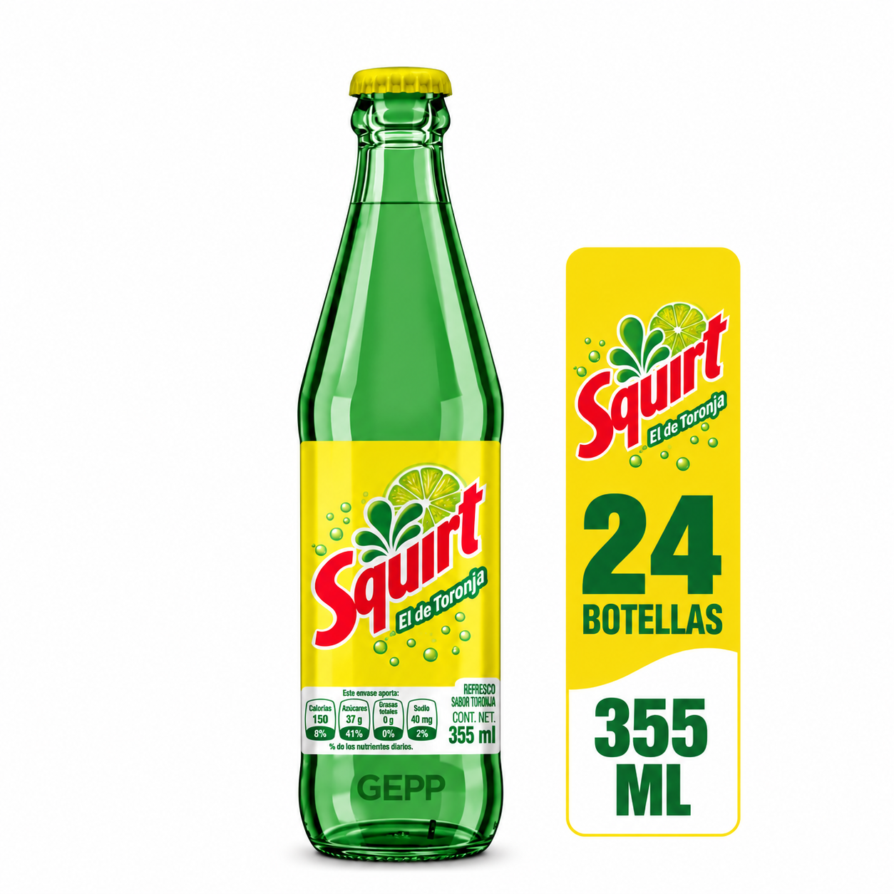 SQUIRT TORONJA VIDRIO 24 - 355 ML PEPSI