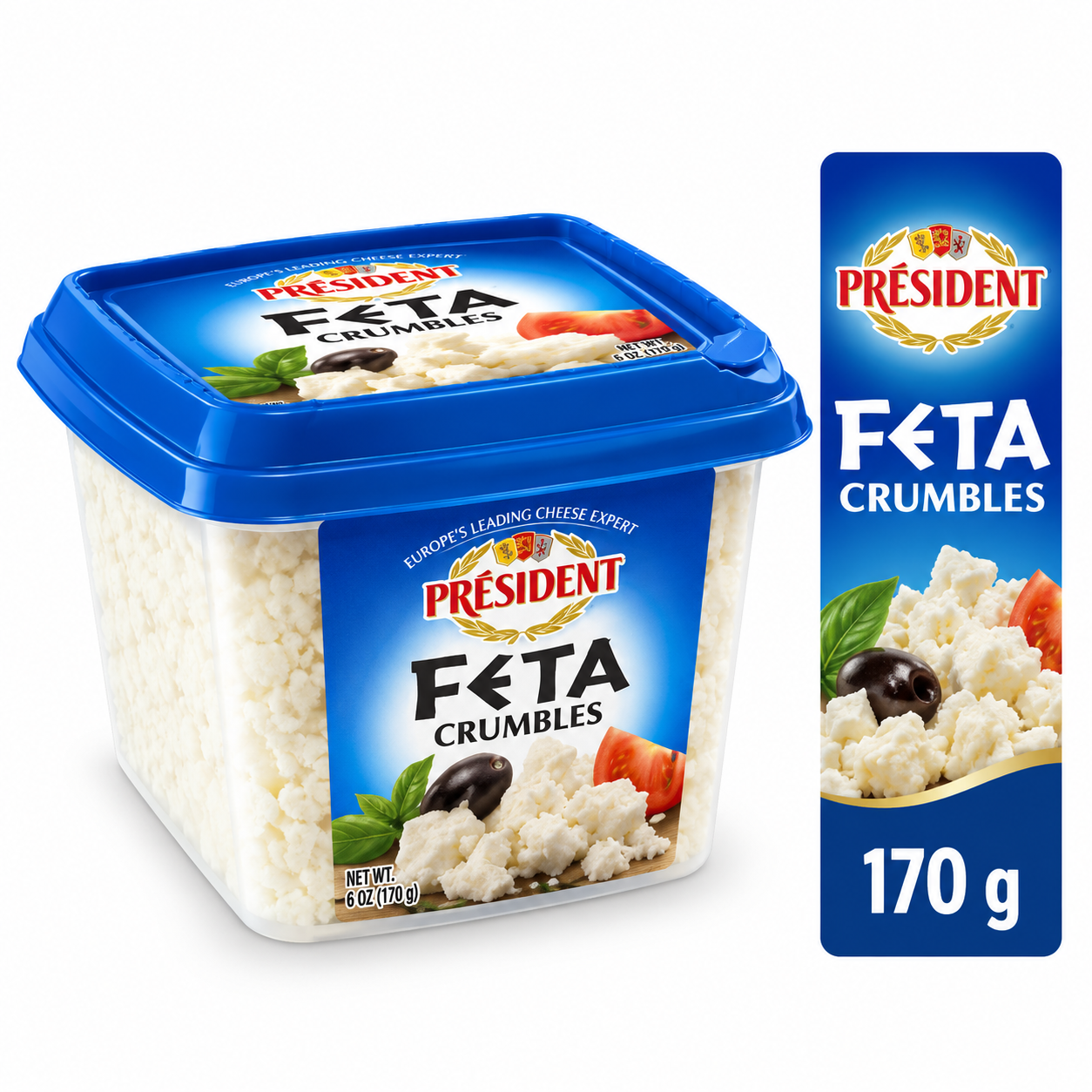QUESO FETA CRUMBLES PRÉSIDENT 170 G PRÉSIDENT